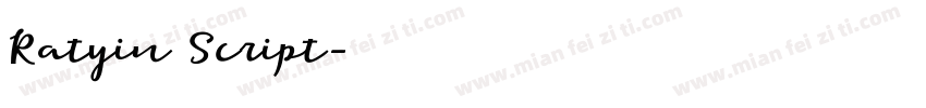 Ratyin Script字体转换